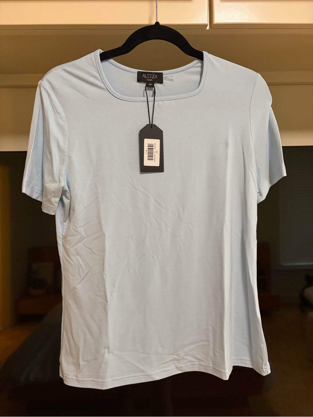 Aleeza Paris Classic Light Blue Short Sleeve Tee